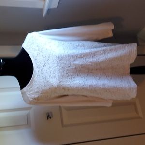 Croft & Barrow cream colored pullover top with 3/4 sleeves. XL